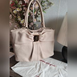 Salvatore Ferragamo bow tote bag